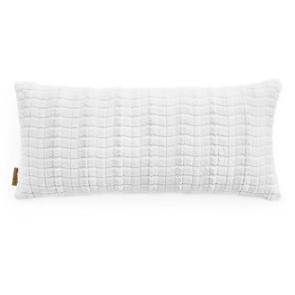 Koolaburra by UGG Chloe Faux Fur Bolster Pillow - Kb White