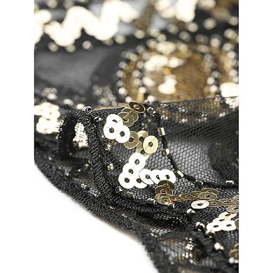 Women's Sequin Beaded Shawl Wraps Evening Cape Bridal Cover Up