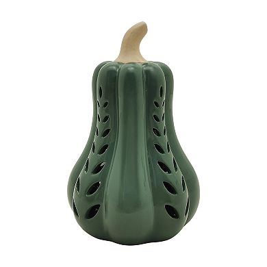 Celebrate Together™ Fall Green Gourd LED Lantern Shelf Decor
