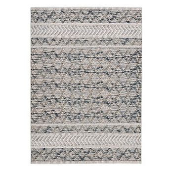 Linon Mirage Macomb Cream Blue Rug