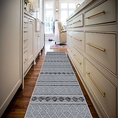 Linon Mirage Novi Cream Gray Rug