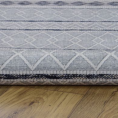 Linon Mirage Novi Cream Gray Rug