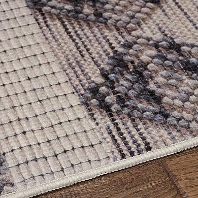 Linon Mirage Novi Cream Gray Rug