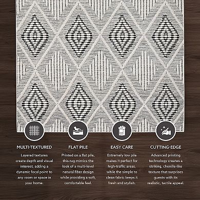 Linon Mirage Marko Cream Rug