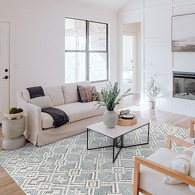 Linon Mirage Helia Cream Rug