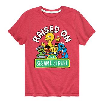 Boys 8-20 Sesame Street Raised On Sesame Street Graphic Tee