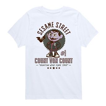 Boys 8-20 Sesame Street Count Von Count Graphic Tee