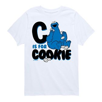 Boys 8-20 Sesame Street C Is For Cookie Graphic Tee