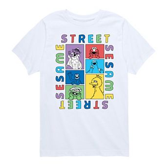 Boys 8-20 Sesame Street Blocks Graphic Tee