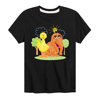 Boys 8-20 Sesame Street Big Bird Mr. Snuffleupagus Graphic Tee