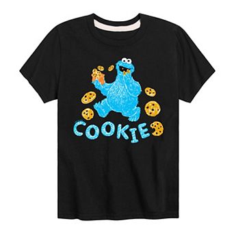 Boys 8-20 Sesame Street Scribble Cookie Monster Graphic Tee