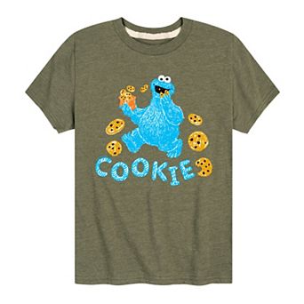 Boys 8-20 Sesame Street Scribble Cookie Monster Graphic Tee