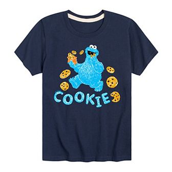 Boys 8-20 Sesame Street Scribble Cookie Monster Graphic Tee