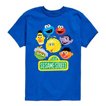 Boys 8-20 Sesame Street Group Graphic Tee