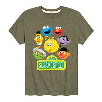 Boys 8-20 Sesame Street Group Graphic Tee