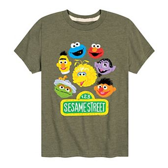 Boys 8-20 Sesame Street Group Graphic Tee