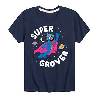 Boys 8-20 Sesame Street Super Grover Graphic Tee