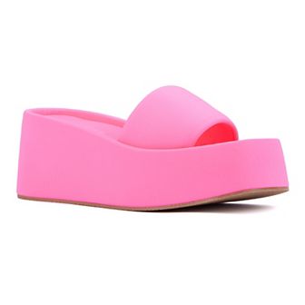Olivia Miller Women's Uproar Platform Sandals