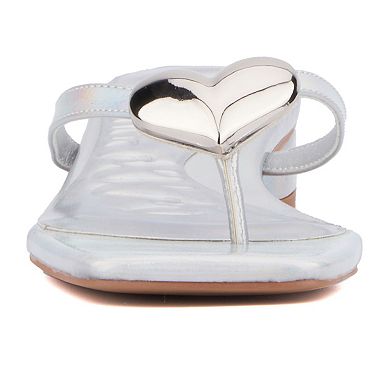 Olivia Miller Women's Love Buzz Flat Sandals