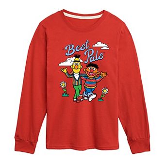 Boys 8-20 Sesame Street Best Pals Long Sleeve Graphic Tee