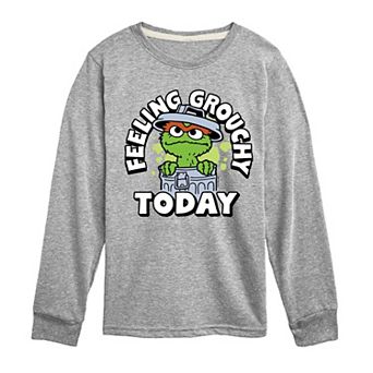 Boys 8-20 Sesame Street Feeling Grouchy Long Sleeve Graphic Tee