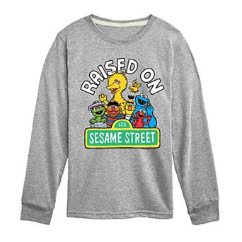 Boys 8-20 Sesame Street Raised On Sesame Street Long Sleeve Graphic Tee