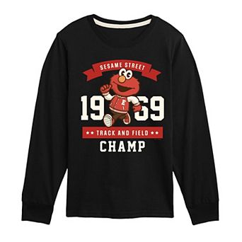 Boys 8-20 Sesame Street Elmo Track & Field Champ Long Sleeve Graphic Tee