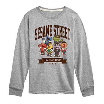 Boys 8-20 Sesame Street Class Of 1969 Long Sleeve Graphic Tee