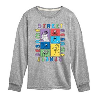 Boys 8-20 Sesame Street Blocks Long Sleeve Graphic Tee