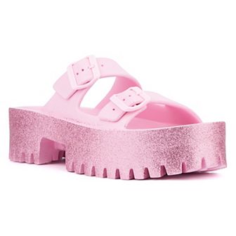 Olivia Miller Women's Sparkles Slide Sandals