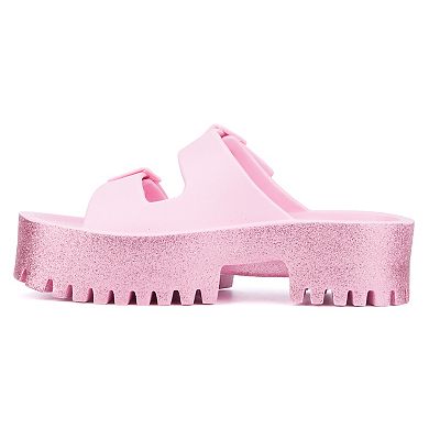 Olivia Miller Women's Sparkles Slide Sandals
