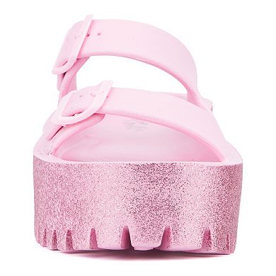 Olivia Miller Women's Sparkles Slide Sandals