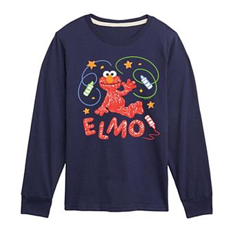 Boys 8-20 Sesame Street Scribble Elmo Long Sleeve Graphic Tee