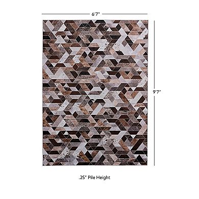 Linon Laredo Granbury Patchwork Rug
