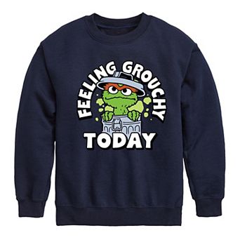 Boys 8-20 Sesame Street Feeling Grouchy Crew Fleece Sweatshirt
