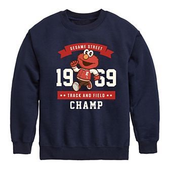 Boys 8-20 Sesame Street Elmo Track & Field Champ Fleece Sweatshirt