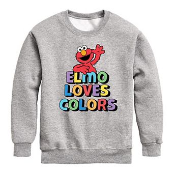 Boys 8-20 Sesame Street Elmo Loves Colors Fleece Sweatshirt