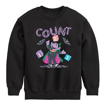 Boys 8-20 Sesame Street Count Von Count Fleece Sweatshirt