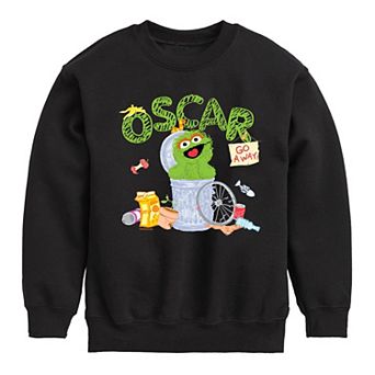 Boys 8-20 Sesame Street Oscar Crew Fleece Sweatshirt