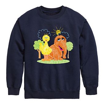 Boys 8-20 Sesame Street Big Bird Mr. Snuffleupagus Fleece Sweatshirt