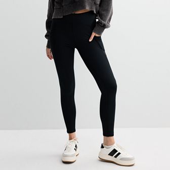Juniors' SO® Seamed Pocket Leggings