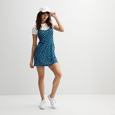 Juniors' Live To Be Spoiled 2-pc. Short Knit Dress and Tee Set