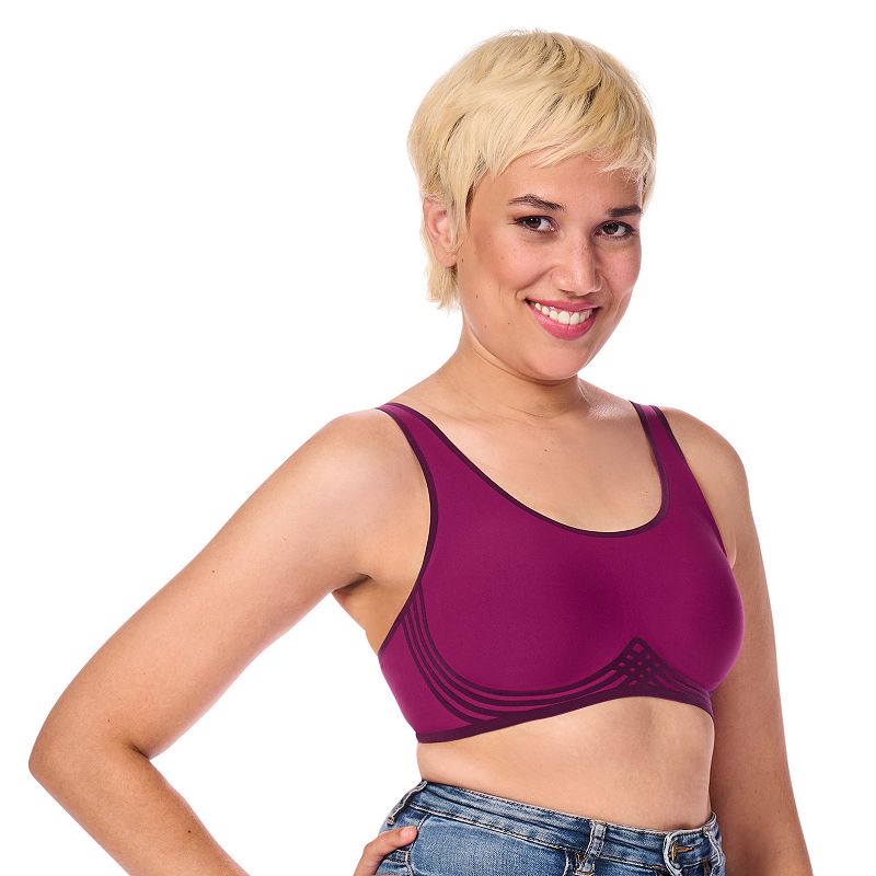 Amoena Mastectomy Bra: Clarissa Wireless, Women's, Size: XXL, Pink