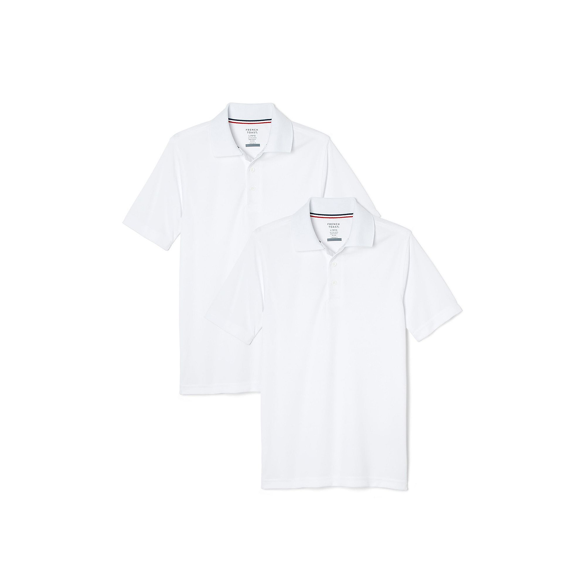 Boys 4-20 French Toast 2-Pack Sport Polo, Boys, Size: 10-12, White