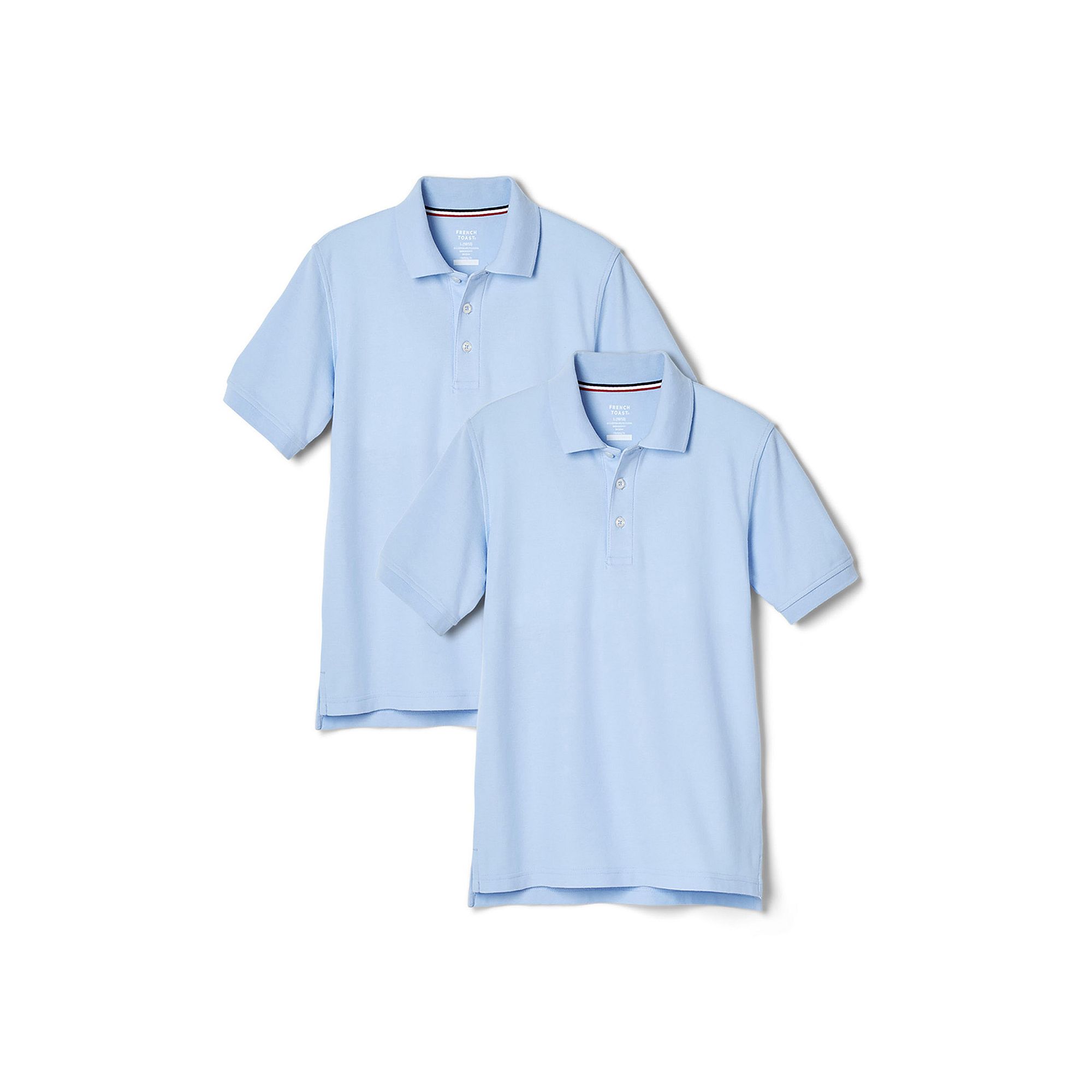 Kids 4-20 French Toast 2-pack Short Sleeve Pique Polo, Boys, Size: 10-12, 