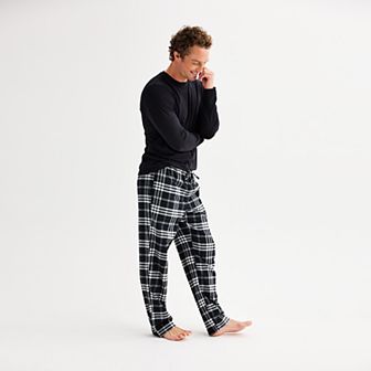 Men's Sonoma Goods For Life® Long Sleeve Pajama Shirt & Flannel Pajama Pants Set