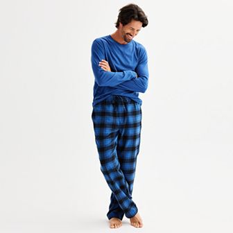 Men's Sonoma Goods For Life® Long Sleeve Pajama Shirt & Flannel Pajama Pants Set