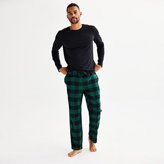 Men's Sonoma Goods For Life® Long Sleeve Pajama Shirt & Flannel Pajama Pants Set