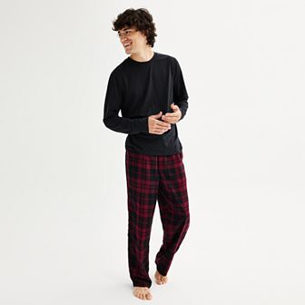 Men's Sonoma Goods For Life® Long Sleeve Pajama Shirt & Flannel Pajama Pants Set