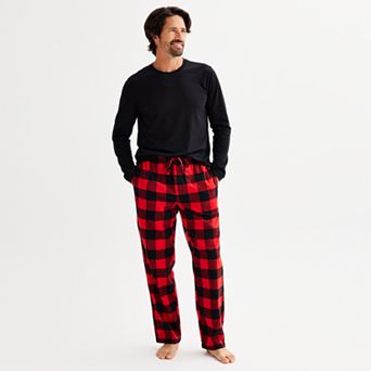 Men's Sonoma Goods For Life® 2 pc Long Sleeve Pajama Shirt & Flannel Pajama Pants Set